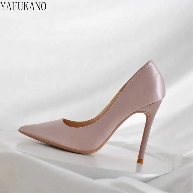 Brand Design Silk Satin Stiletto Women Pumps Luxury Style Champagne Party Prom Shoes Wedding Shoe Small Size High Heels 31 32 33 Y250212