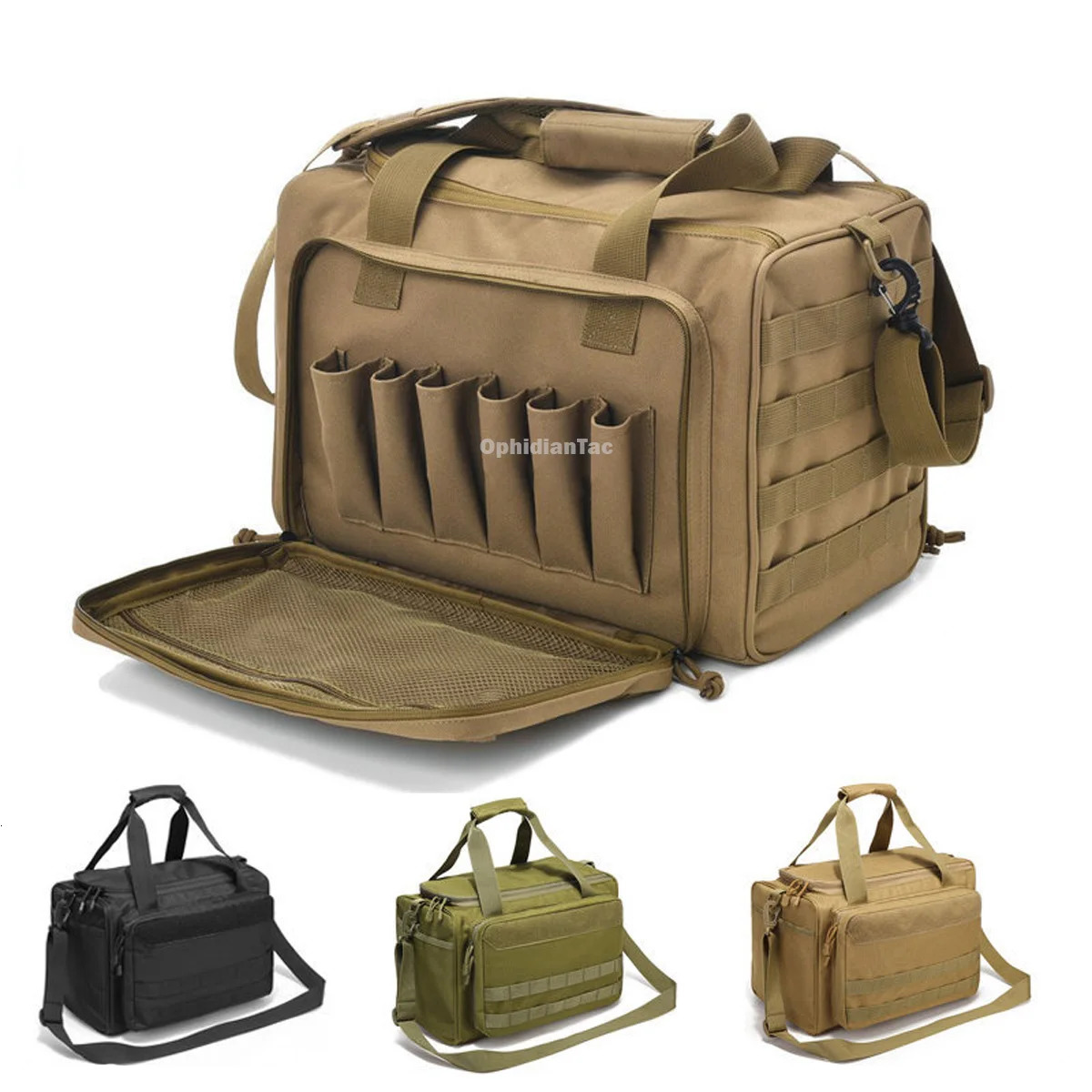 Range Bag Outdoor Hunting Training Shooting Molle Gun Bags Climbing Hiking Camping Large Capacity Handbag 250118