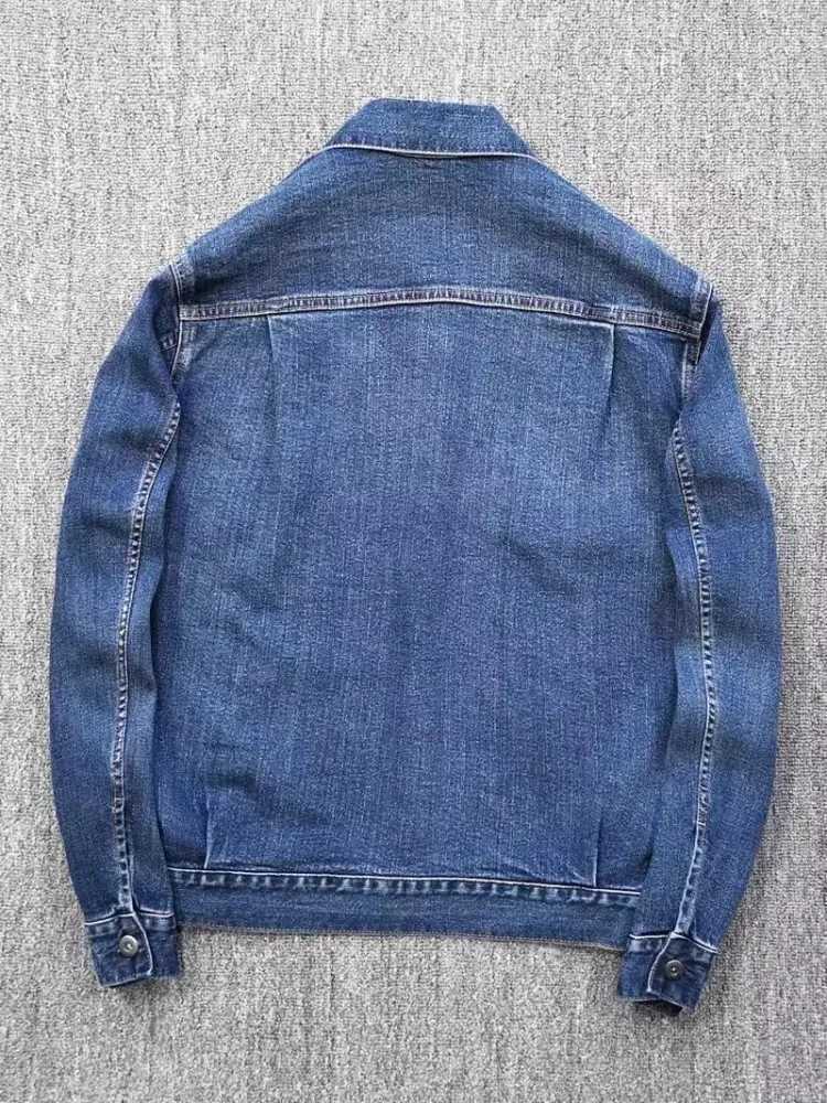 Vintage Mens Pockets Single Breasted Denim Jacket Lapel Collar Safari Style Cargo Coat Casual Spring Autumn Loose Cowboy Jacket X250213
