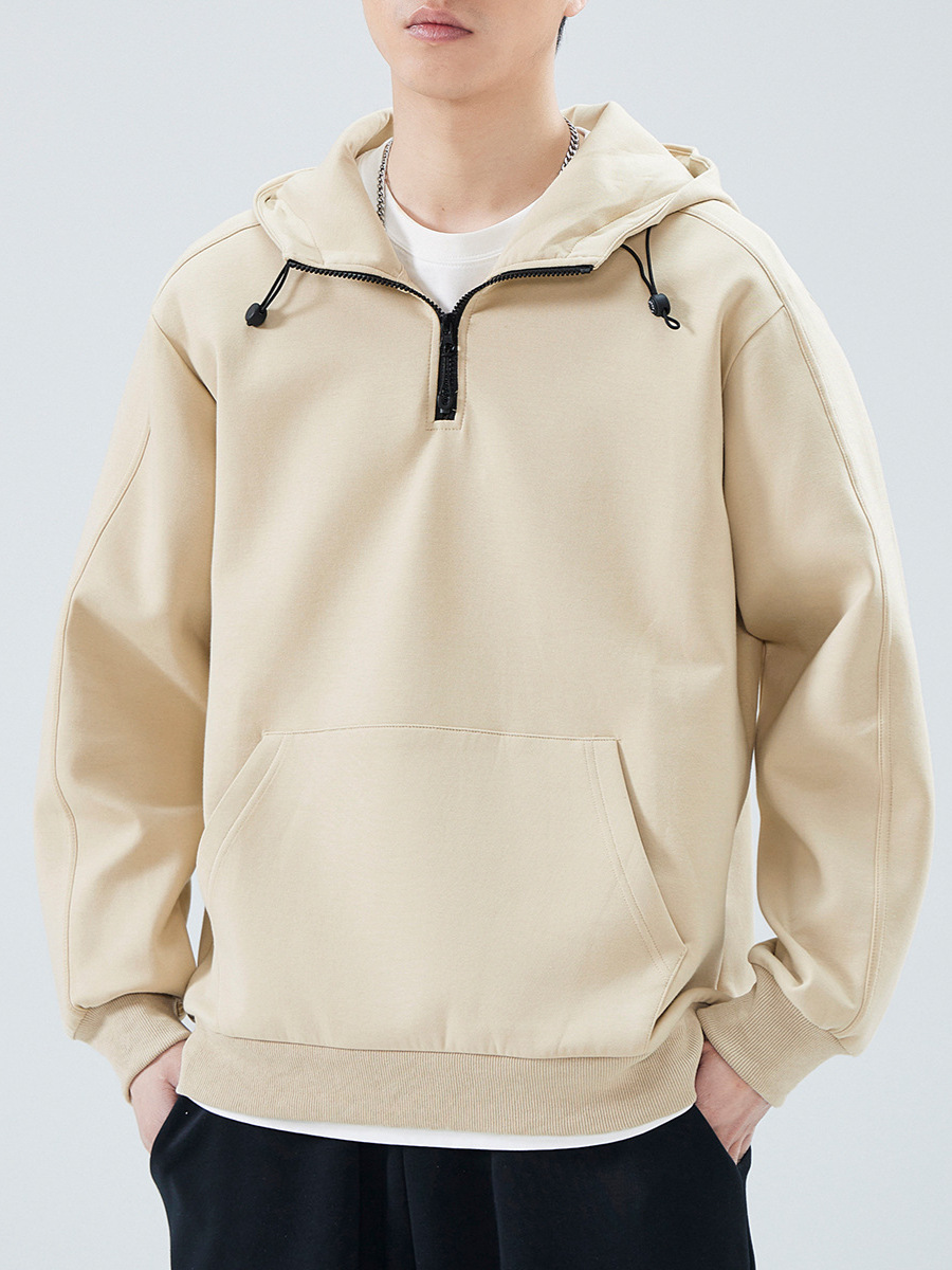 GC03192 Heavy washed distressed hooded sweatshirt retro loose sweatshirt