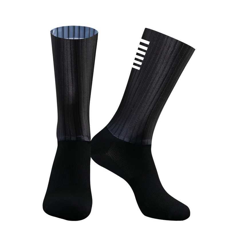 Silicone Cycling Aero Socks Anti Socks Slip Men Bicycle Sport Running Bike SocksXJ250213