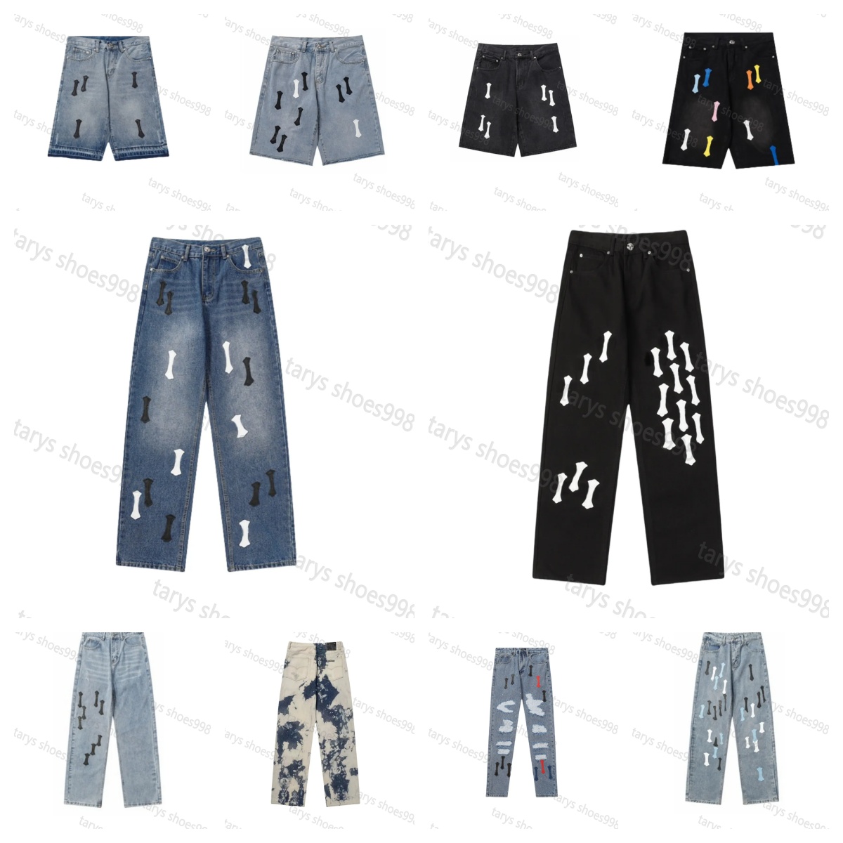 jeans designer cromes jeans women mens Streetwear denim Pants Stickers Cross Legs Micro Flared High Craft Jeans luxurys Croce heartes jeans Joggers chr Pant