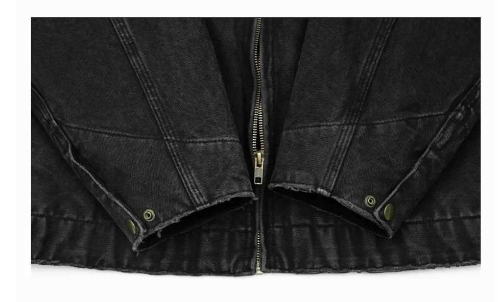 Maillard style men and women can wear jackets retro trend high-quality cotton loose spring and fall clothing Detroit cargo wear X250213