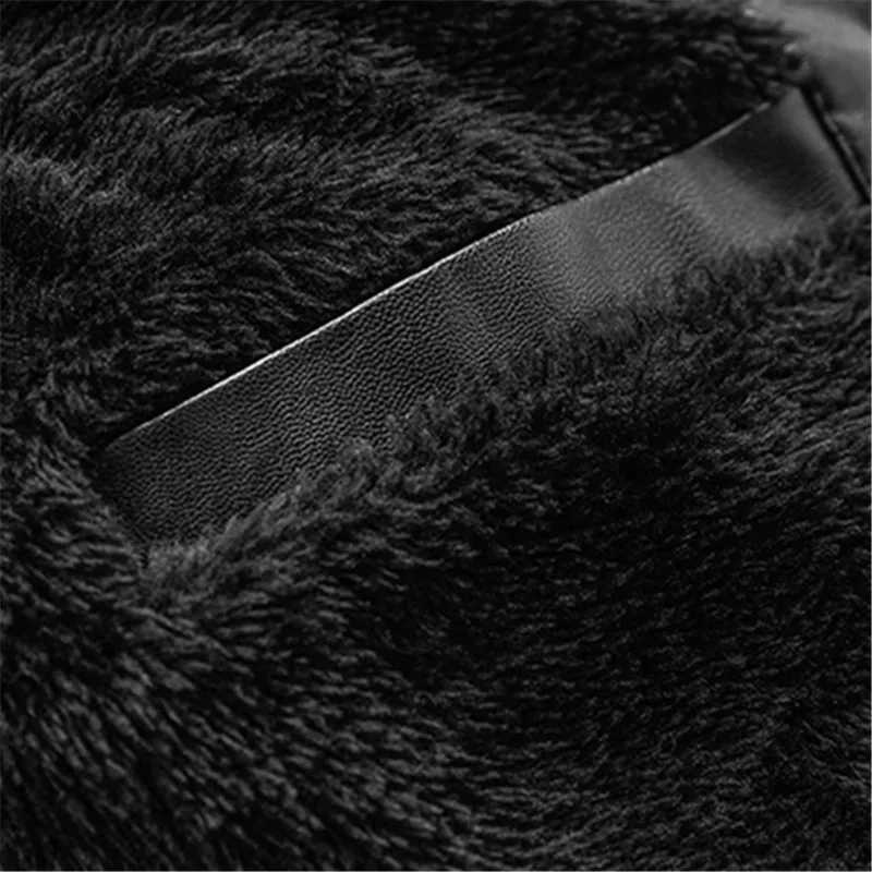 Winter high-quality mens motorcycle leather jacket mens fashionable casual jacket mens stand up collar warm Pu jacket X250213