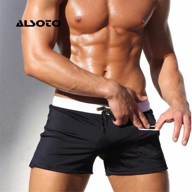 ALSOTO Sexy Swimsuit Maillot de Bain Mens Swim Briefs Beach Shorts Swimming Trunks Men Mayo Swimwear Z260313