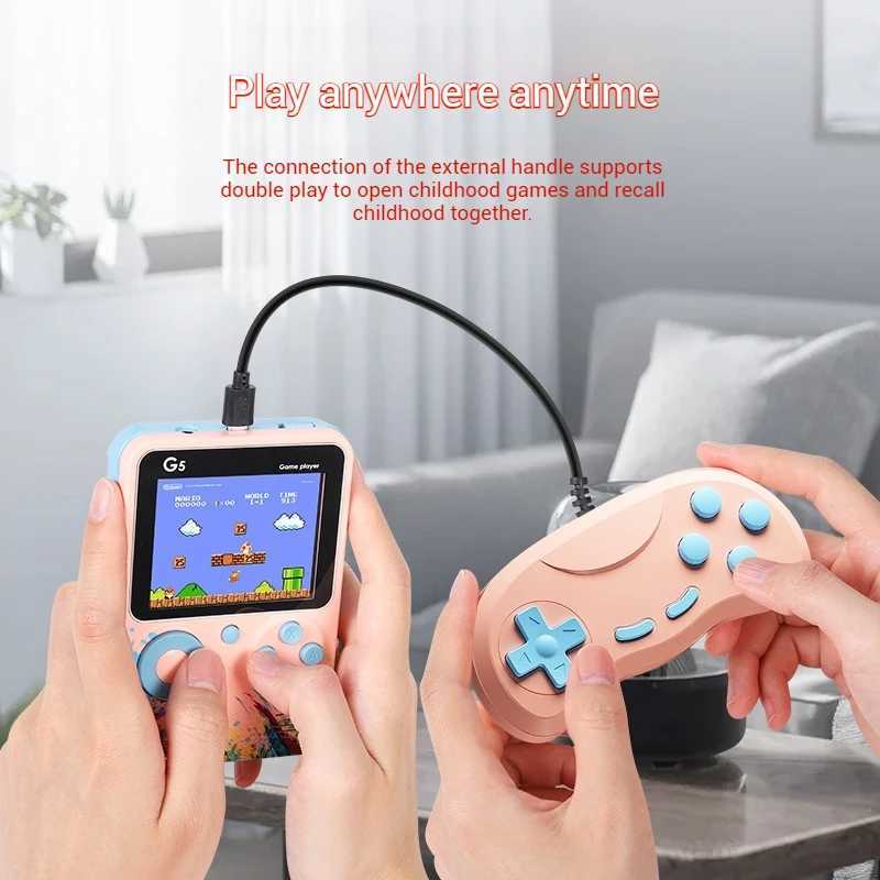 2024 Retro Portable Mini Handheld Video Game Console 8 Bit 3.0 Inch Lcd Color Kids Game Player Built In 500 Games Kid Xmas Gift Z250212