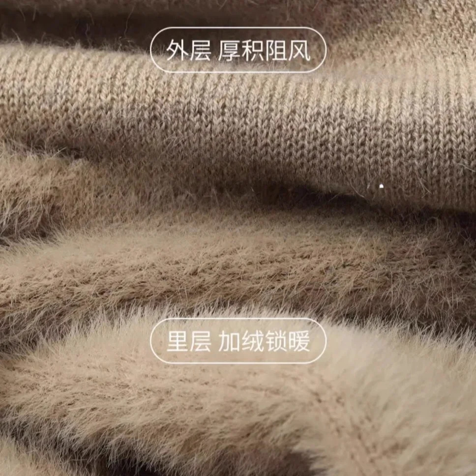 Mens one-piece wool turtle neck knitted sweater high neck with floral mens wool lining lightweight ribbed solid shirt sweater 250211