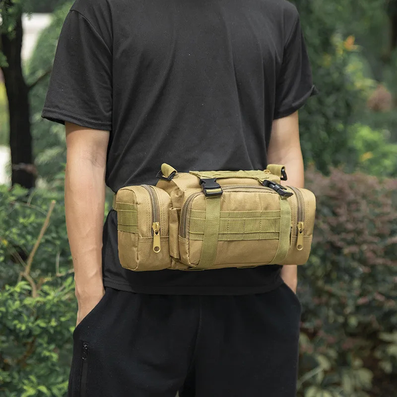 Outdoor Climbing Fishing CampingTactical Fanny Pack Waist Bag Mochilas Molle Hiking Messenger Chest Running 250118