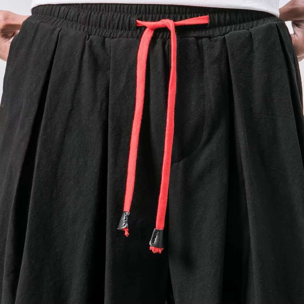 Men's Clothing M-5Xl New Oversized Harem Pants Loose Chinese Style Cotton And En Sweatpants Joggers High Quality Casual Trousers Men