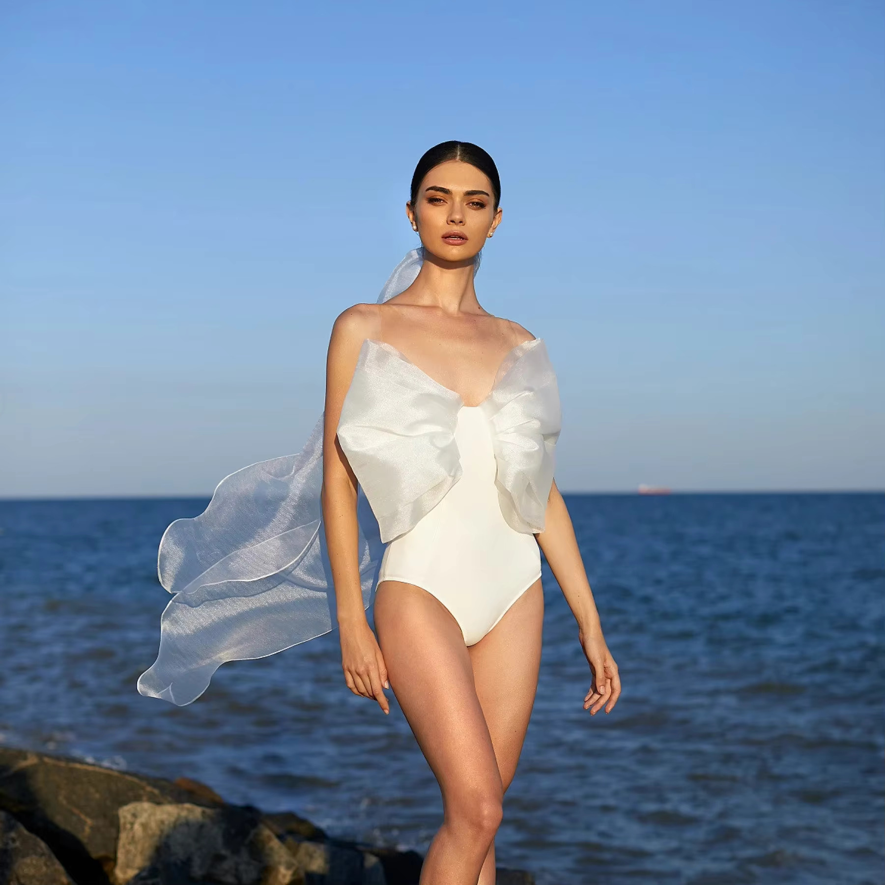 2024 New Bandage One Piece Women Swimwear Mesh Swimsuit Bathing Suits Beach Wear Swim Maillot De Bain Monokini