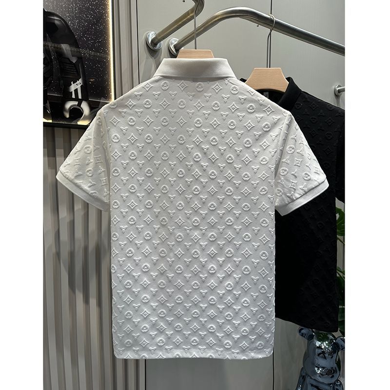 High-grade POLO shirt summer new comfortable breathable casual lapel short-sleeved T-shirt thin half sleeve shirt men 2025