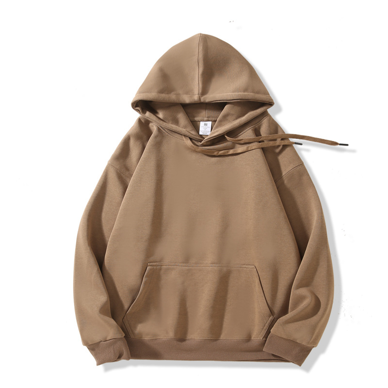 SL02134 Men's autumn and winter warm loose tops with hooded fleece sweatshirt