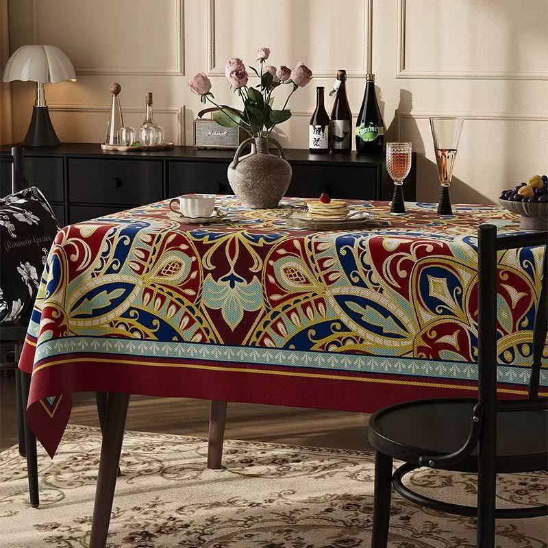 2025 French Retro Light Premium Sense Waterproond Atmosphere Tablecloth