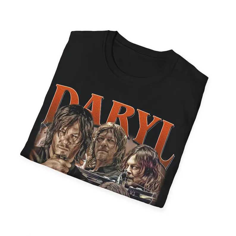 Limited Daryl Dixon The Walking Dead Vintage T-Shirt Gift For Women and Man Unisex T-Shirt X250213