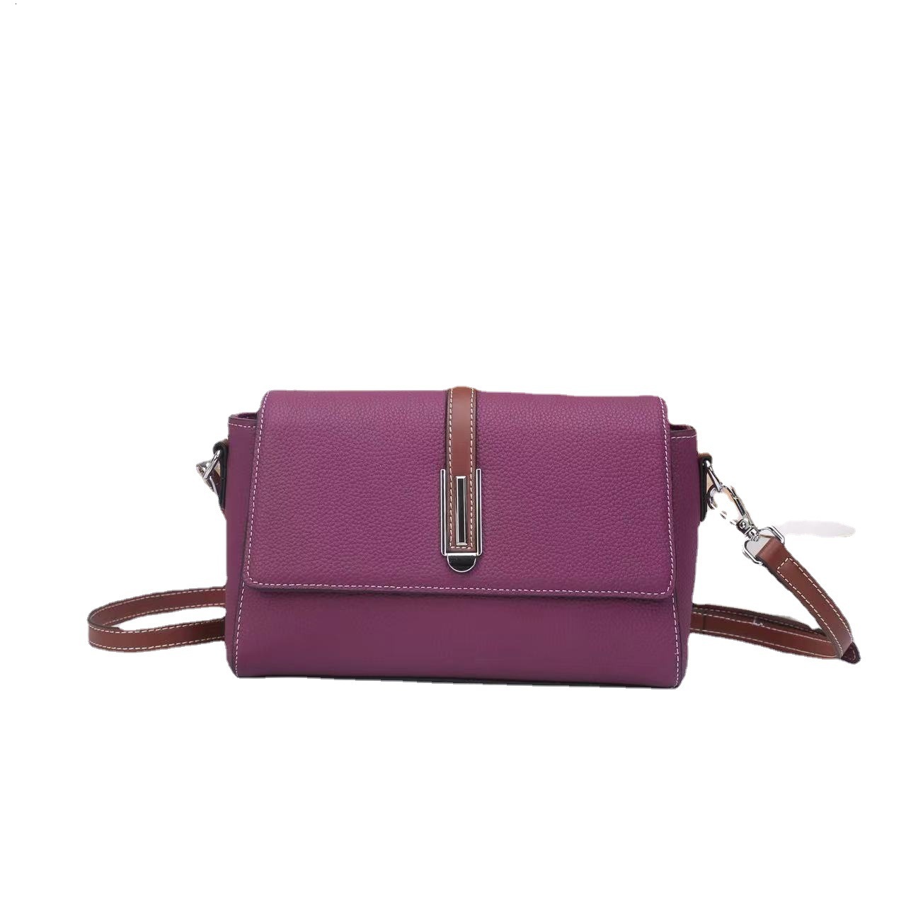 Bag Bag Women's Crossbody 2025 New Trendy Large Capacity Wide Strap Shoulder Fashion Versatile Soft Leather Small Bag