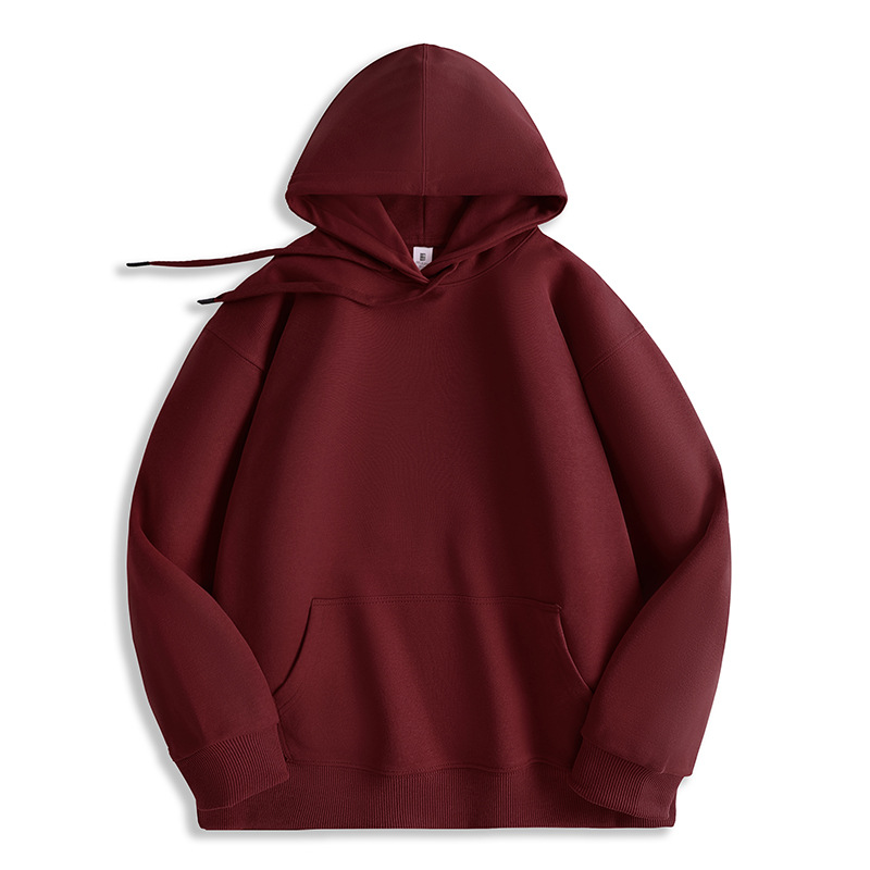 SL02134 Men's autumn and winter warm loose tops with hooded fleece sweatshirt