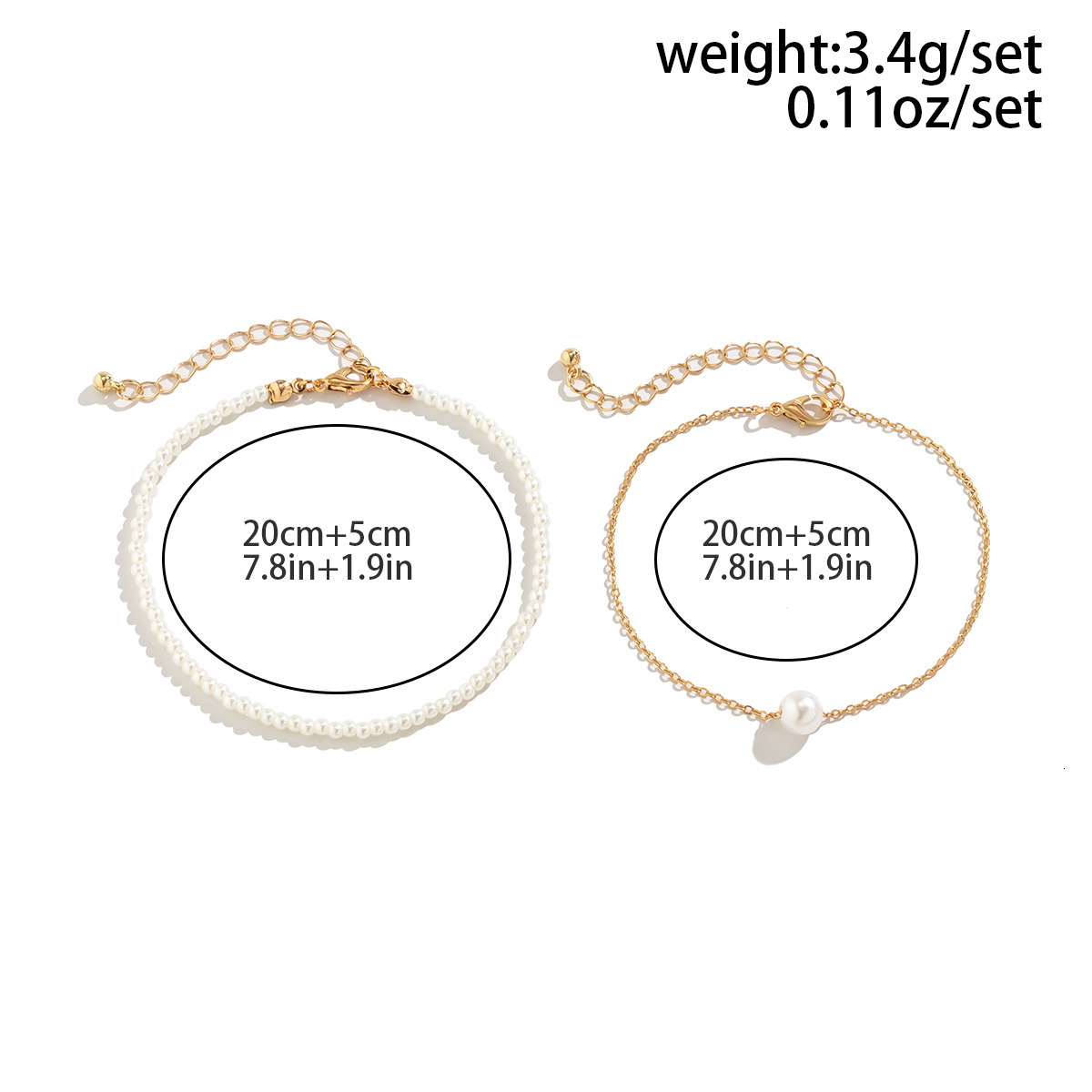 fashion Bohemian Shell Conch designer Set Ankle Chain Small Metal Versatile Rice Bead Anklet Woman