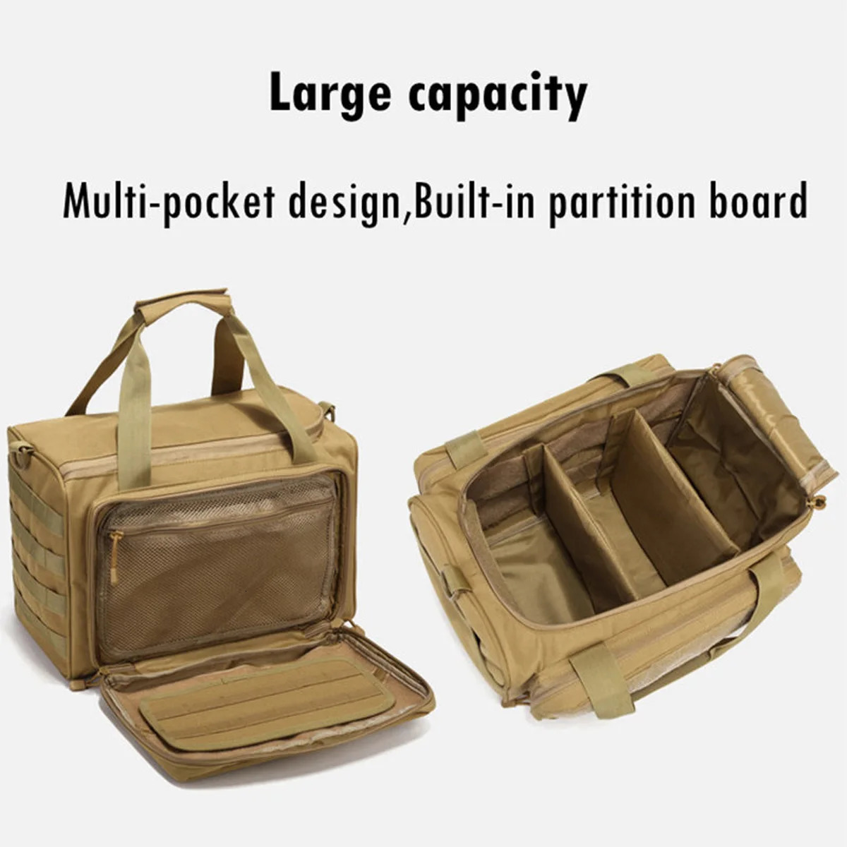 Range Bag Outdoor Hunting Training Shooting Molle Gun Bags Climbing Hiking Camping Large Capacity Handbag 250118