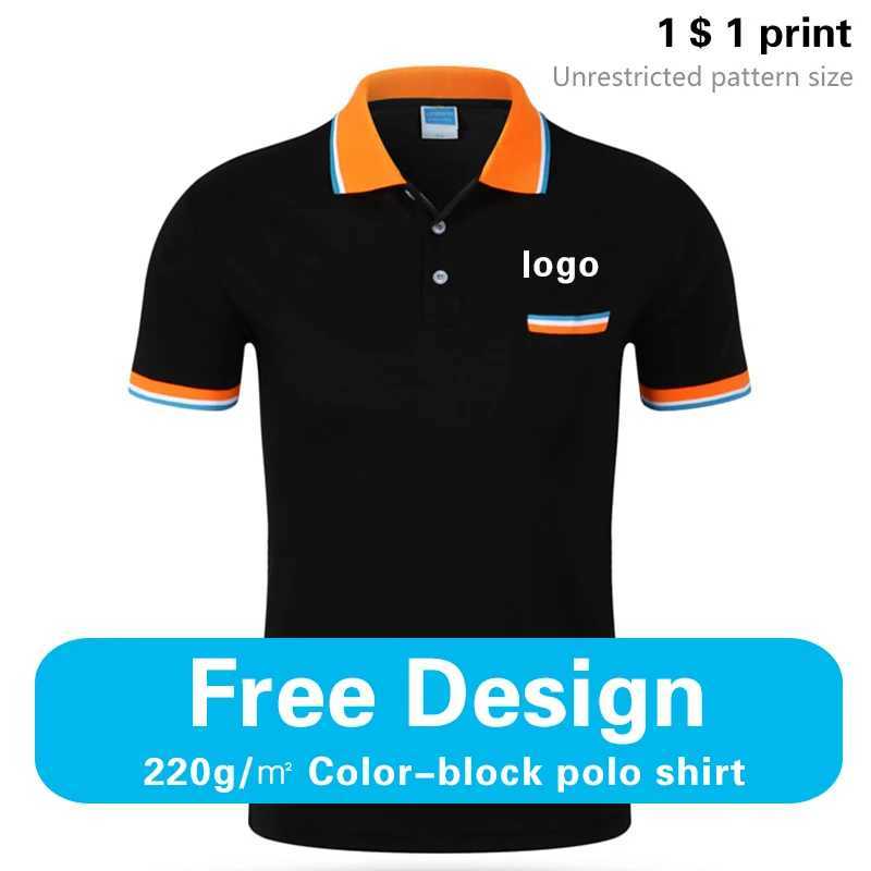 Summer Casual Men And Women Group Activity Pocket Short-Sleeved Polo Shirts Custom Embroidery Print Personalized Design X250213