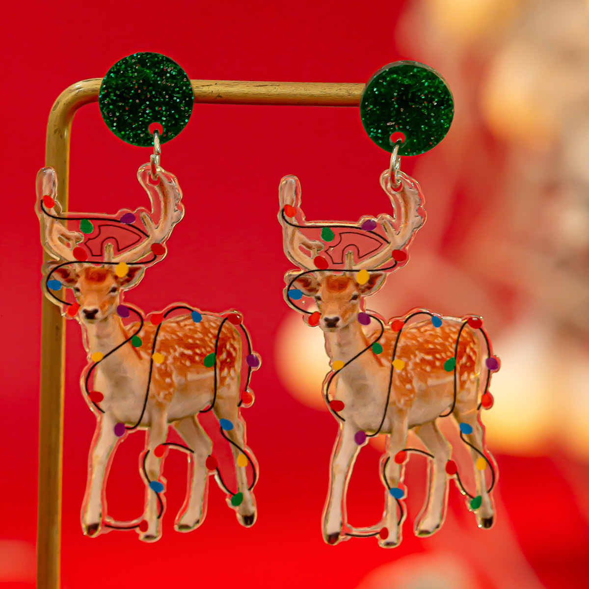 fashion Creative Acrylic Earrings for Jewelry, Personalized Colorful designer Elk Earrings, Hot Selg Items