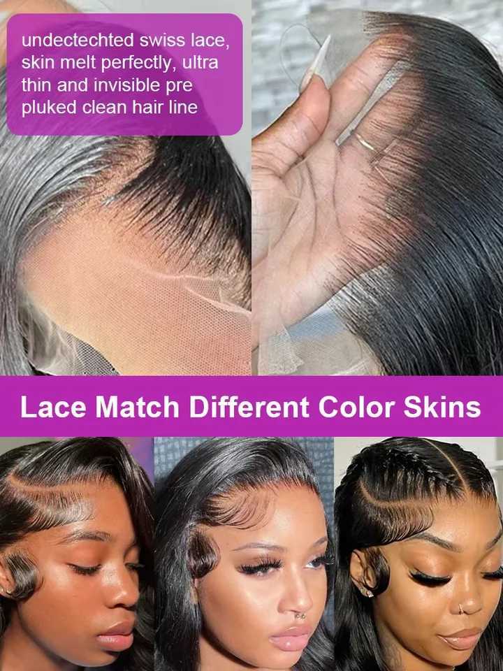 18inch Vietnamese Hair 5X5 HD Glueless Wig Human Hair Bone Straight Lace Frontal Wig Ready To Wear XJ250213