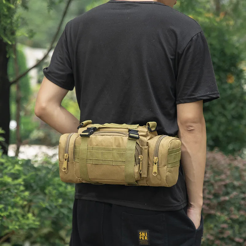 Outdoor Climbing Fishing CampingTactical Fanny Pack Waist Bag Mochilas Molle Hiking Messenger Chest Running 250118