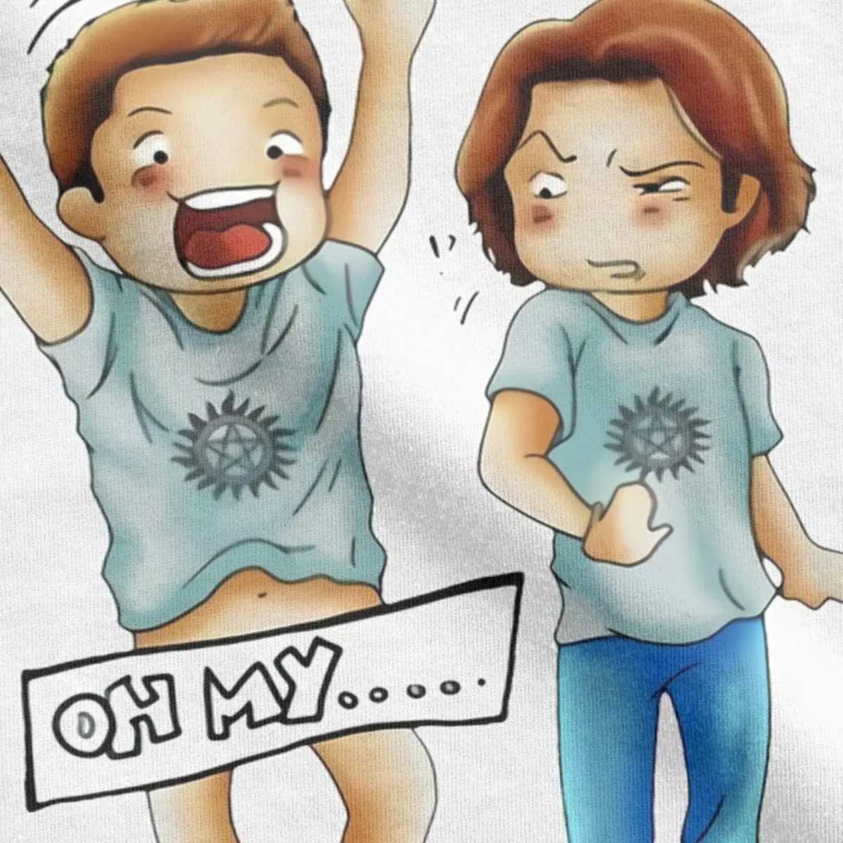 Funny Pudding Dean Supernatural T-Shirt Men Round Neck Cotton T Shirts Short Slve T Shirt Gift Idea Clothing X250213