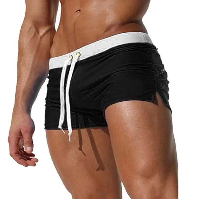 11 Colors Summer Swimwear Men Slim Fit Swimsuit Boy Swim Suits Boxer Shorts Trunks Swimming Beachwear Z260313