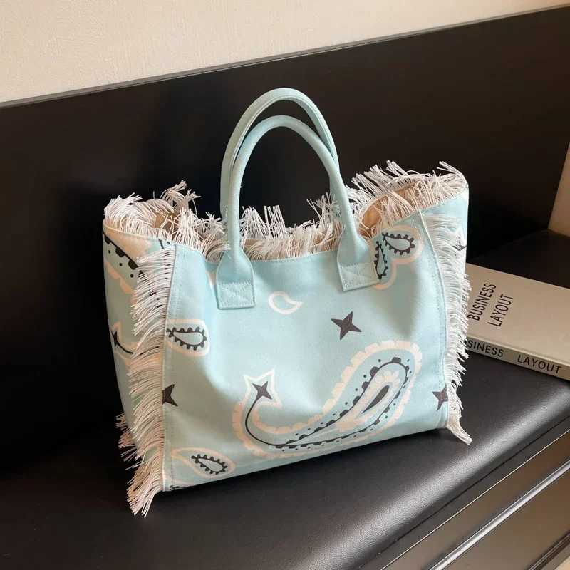 Canvas Material 2024 High Quality Wens Shoder Bag Solid Color High Beauty Fi Tote Bag Soft Versatile Popar Handbag Y250212