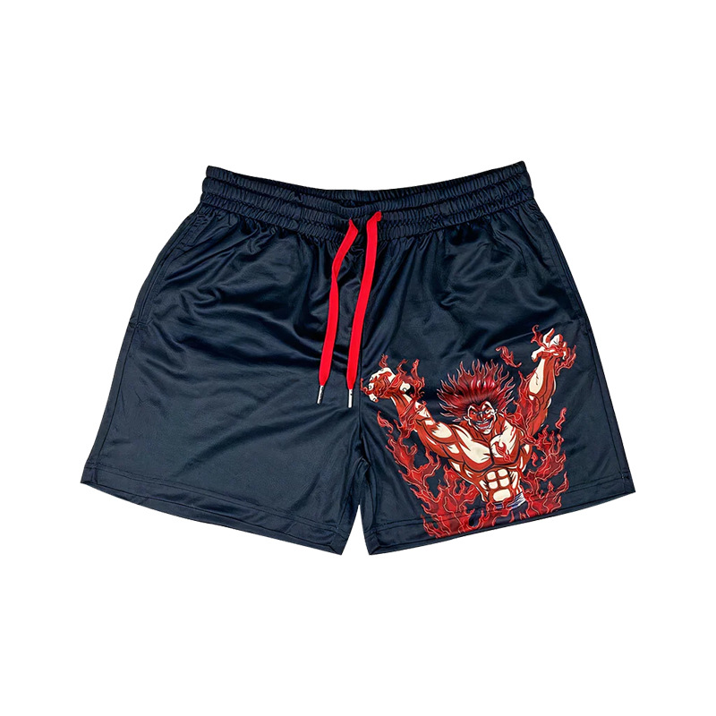 Hip-hop Drawstring American Shorts New Summer Short Pants Loose Casual Trend Beach Pants Men's Pants Print