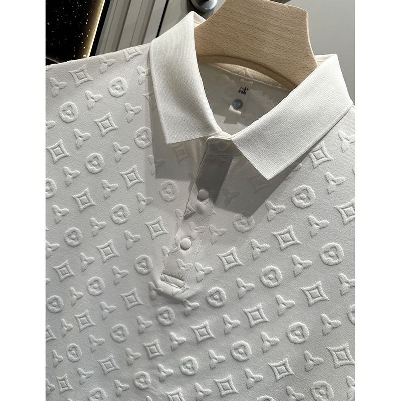 High-grade POLO shirt summer new comfortable breathable casual lapel short-sleeved T-shirt thin half sleeve shirt men 2025