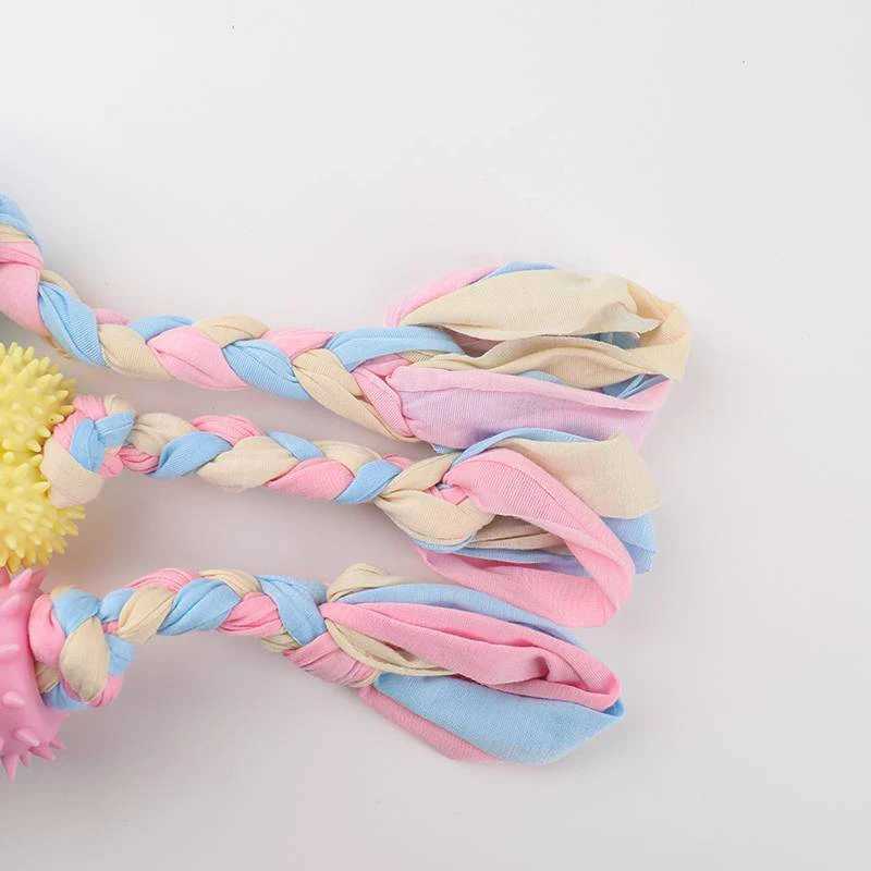 Pet Dog Toys For Small Dog Chews TPR Knot Toys Bite Resistant Molar Teeth Cleaning Dog Training Supplies Interactive Accessories Y250705