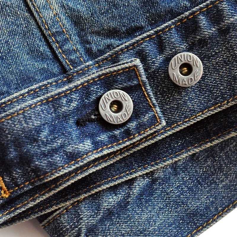 SAUCE ZHAN Distressed Denim Jacket Jean Jacket Mens Jeans Mens Selvedge Denim Motorcycle Jacket American Casual Wear X250213