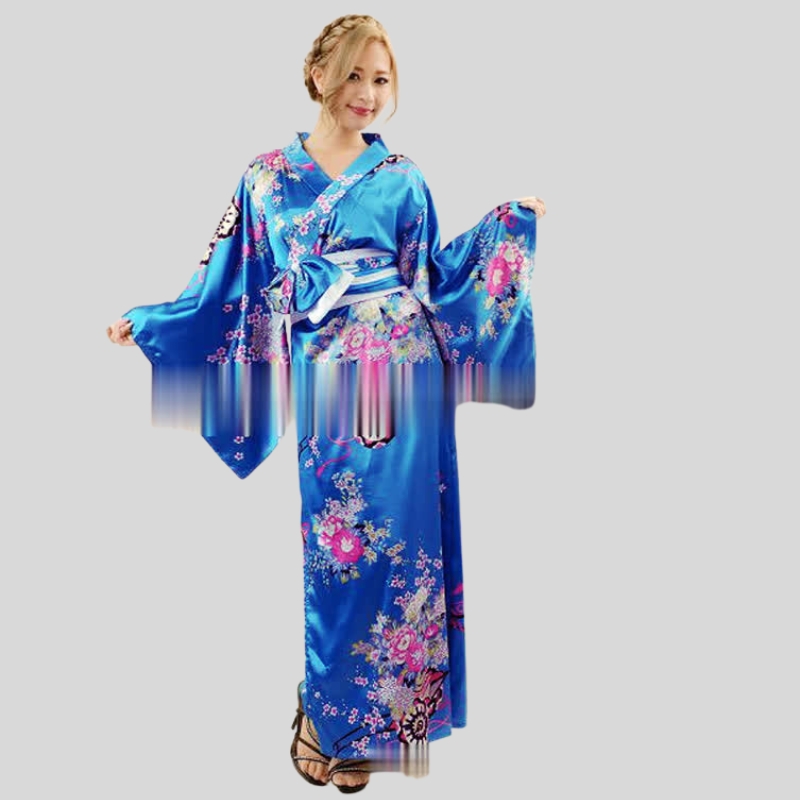 Japanese traditional women's dress yukata anime performance photo cosplay suit kimono stage performance costume