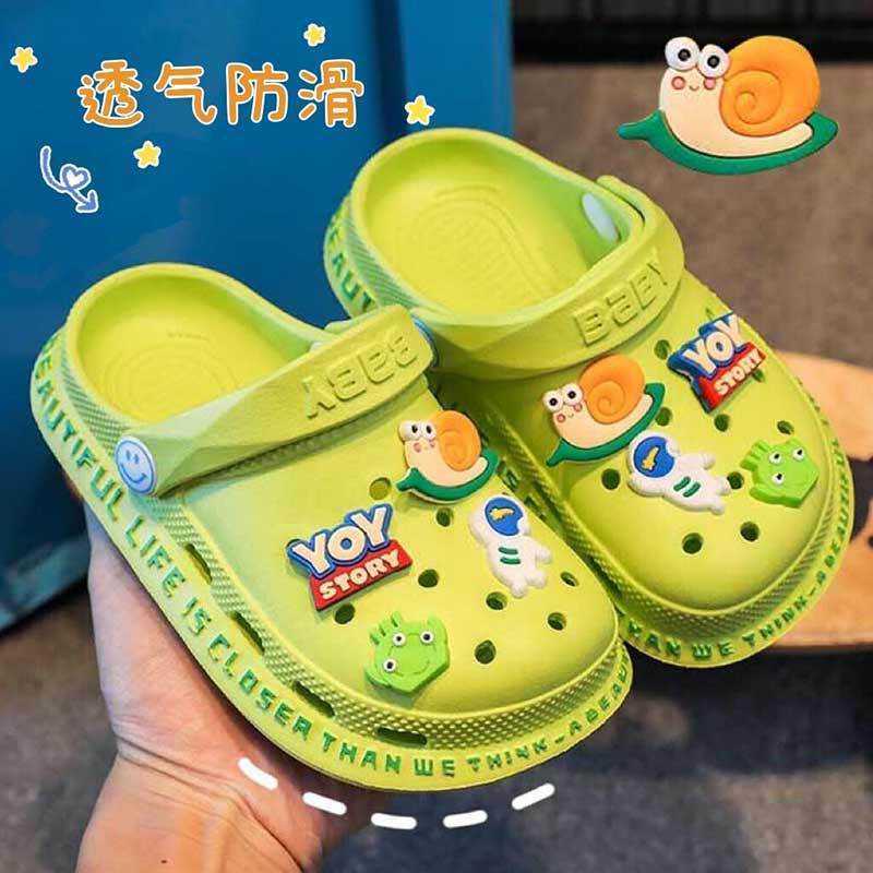 Sandals Childrens shoes Childrens cave shoes in summer; non slip boys slippers; girls Baotou baby cartoon sandals in summer H250212