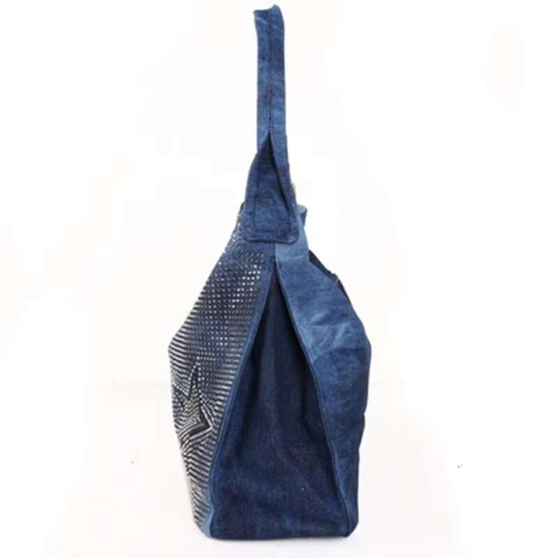 Ipinee Large Capacity Purses And Handbags Designer Female Denim Shoulder Crossbody Bags For Women