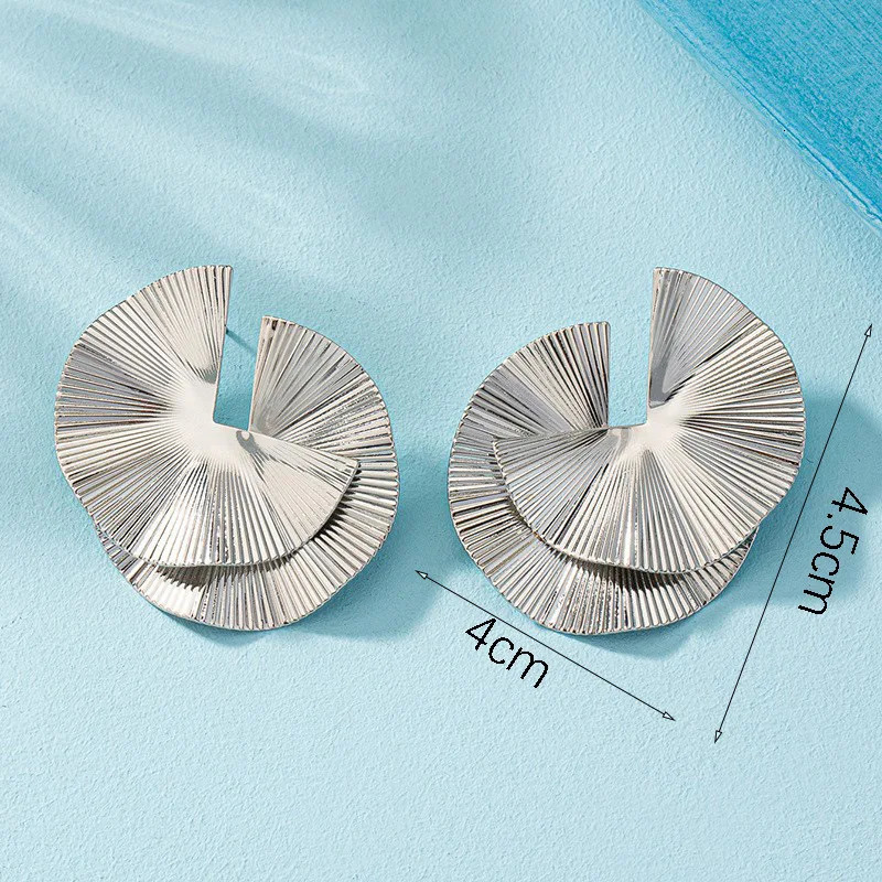 European American Stylish Twisted Tone Minimalist n Earrings For Woman Vintage Versatile Fashion Jewelry Wearing Festivals 250210