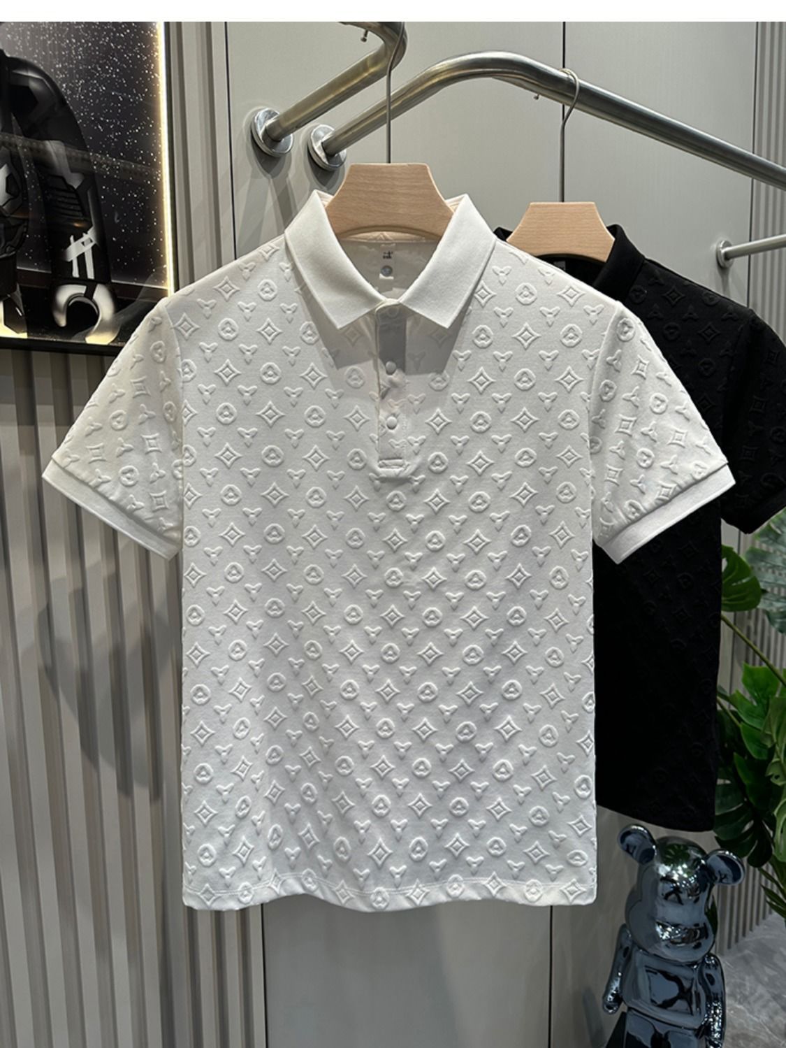 High-grade POLO shirt summer new comfortable breathable casual lapel short-sleeved T-shirt thin half sleeve shirt men 2025s
