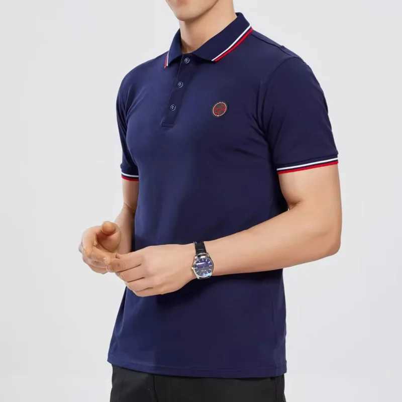 Mens Polo Tops Summer Fashion Business Men Pure Cotton Polo Top Casual Fashion Commuter Versatile Solid Color Mens Tops X250213