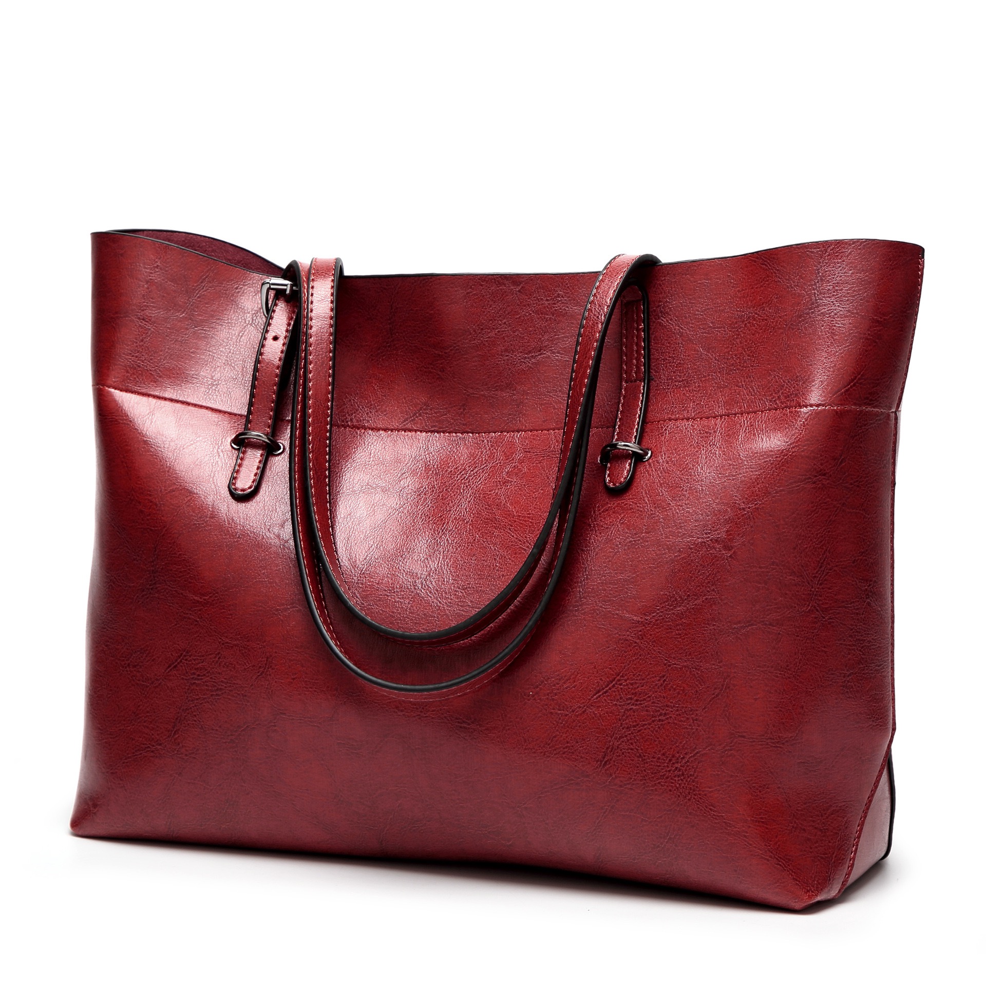 Business For Office Waterproof Leather Briefcase Women Big Handbags er Fashion Tote Bag 240904