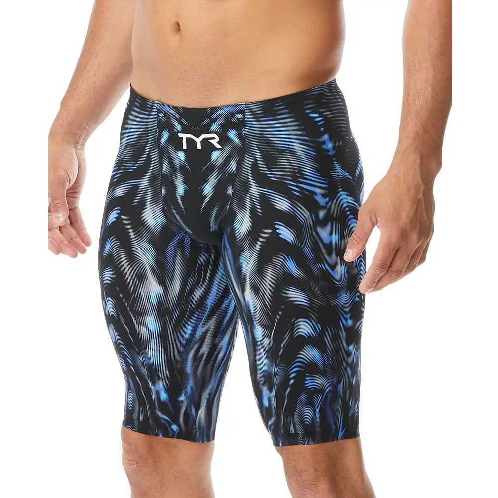 New Summer Mens Swim Jammer Endurance Athletic Training Swimsuit Beach Swimming Trunks For Swimwear Jammers Tight Surf Shorts Z260314