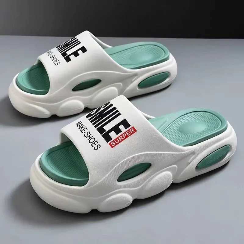 Platform Slippers 5cm Men Soft Air Cushi Slippers Eva WenS Slippers Fi Flip Flops Outdoor Shoes Summer Sandals Y250213