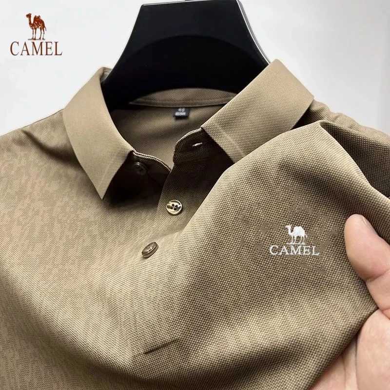 Summer Mens High-quality Embroidered Camouflage Short Sleeved Polo Shirt New Fashionable Casual Comfortable and Cool Top X250213
