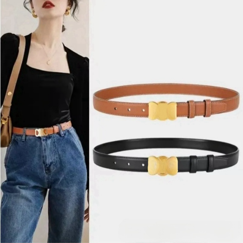 Luxury womens belt designer belts buckle genuine leather brand business belt Width Highly Quality men women belts big smooth golden buckle womens belts waistband