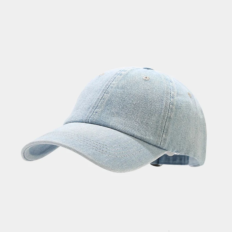 High Quality Fashion Denim Baseball Cap Men Women Jeans Caps Casquette Plain Bone Hat Gorras Men Casual Dad Male Hats 250110