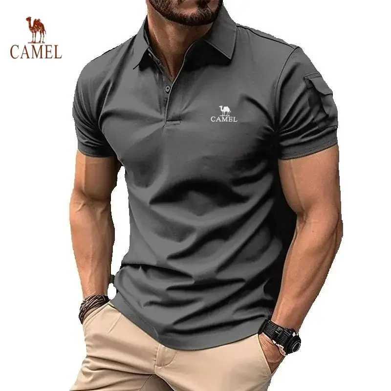 Mens high-quality embroidered short sleeved polo shirt for summer fashion casual breathable and cool top X250213