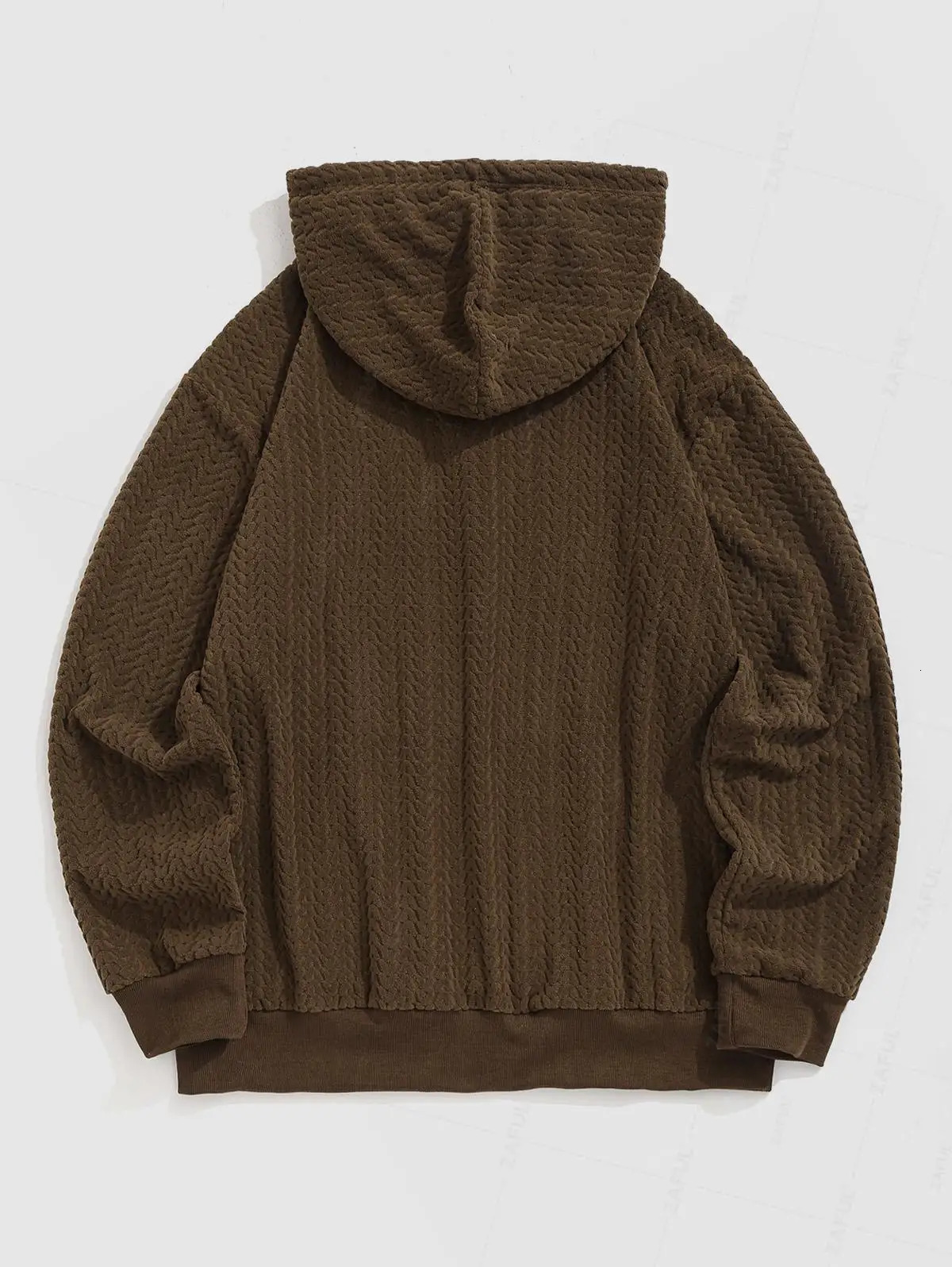 Mens Daily Casual V Shaped Faux Fur Drawstring Patched n Long Sleeve Kangaroo Pocket Pullover Hoodie 250122