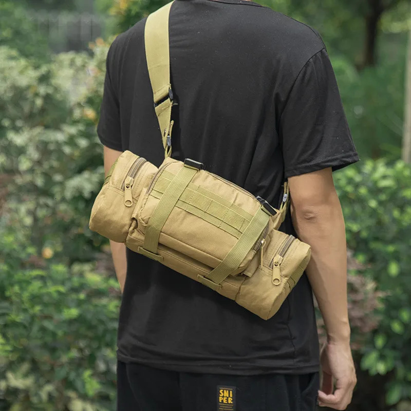 Outdoor Climbing Fishing CampingTactical Fanny Pack Waist Bag Mochilas Molle Hiking Messenger Chest Running 250118