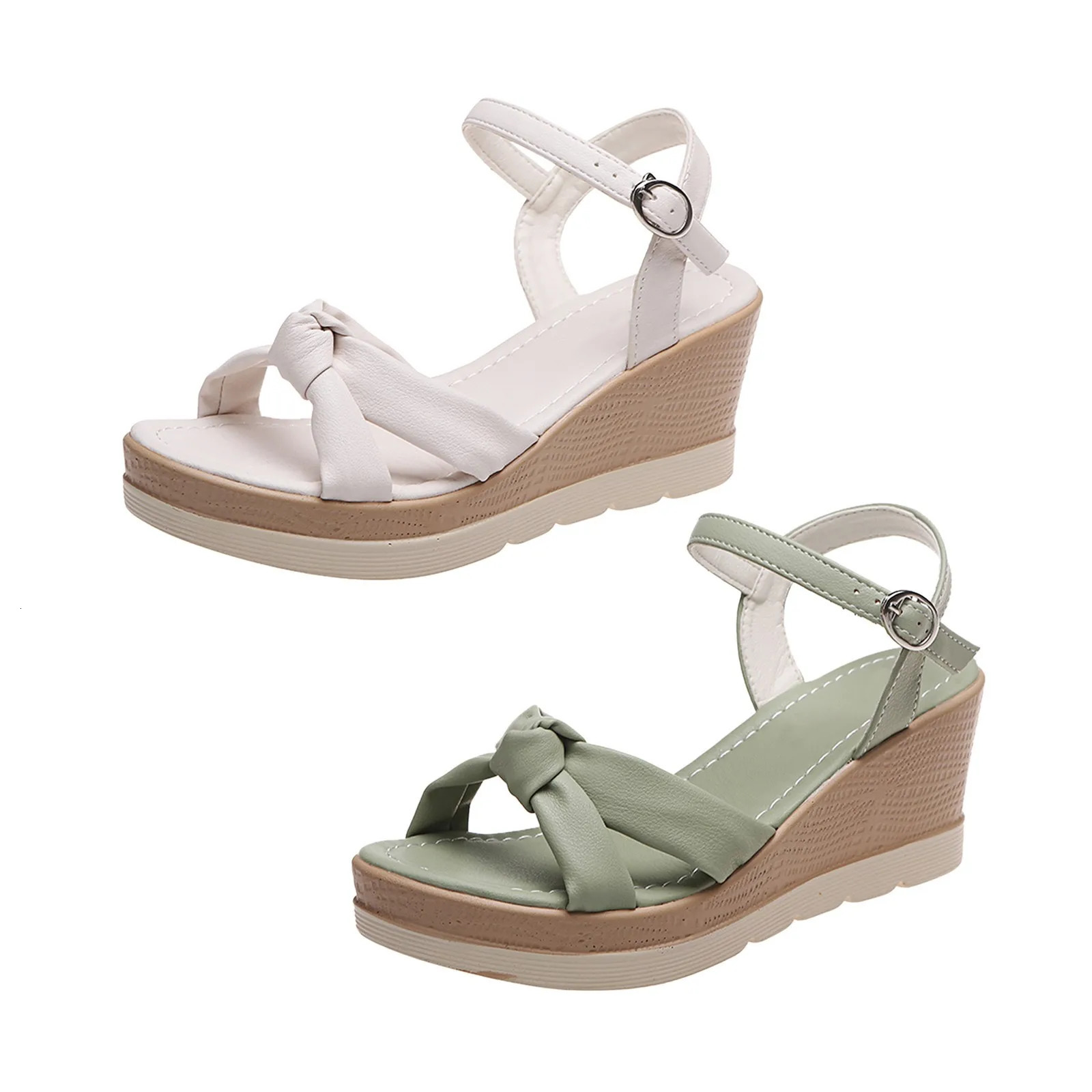 Women Sandals Bohemian Style Summer Shoes WomenS Summer Fashion Platform Wedge Clasp Open Toed Zapatos Mujer 2024 Tendencia 250122