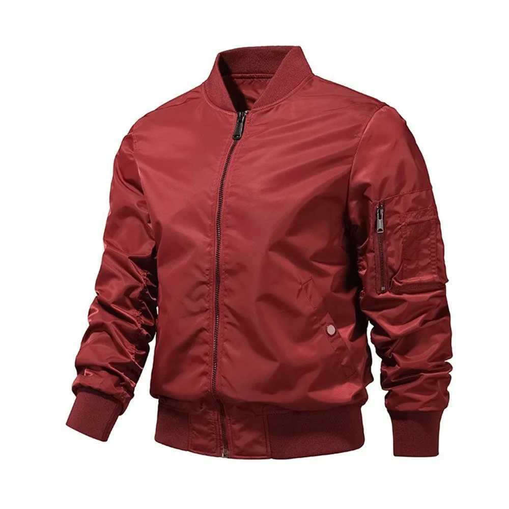 Baseball jacket mens hiking windproof military bomber jacket casual fishing jacket zipper pocket top X250213